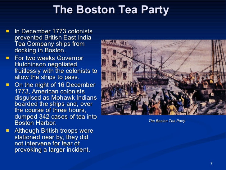 Boston Tea Party Facts For Kids
 Imperial crisis and resistance to great britian