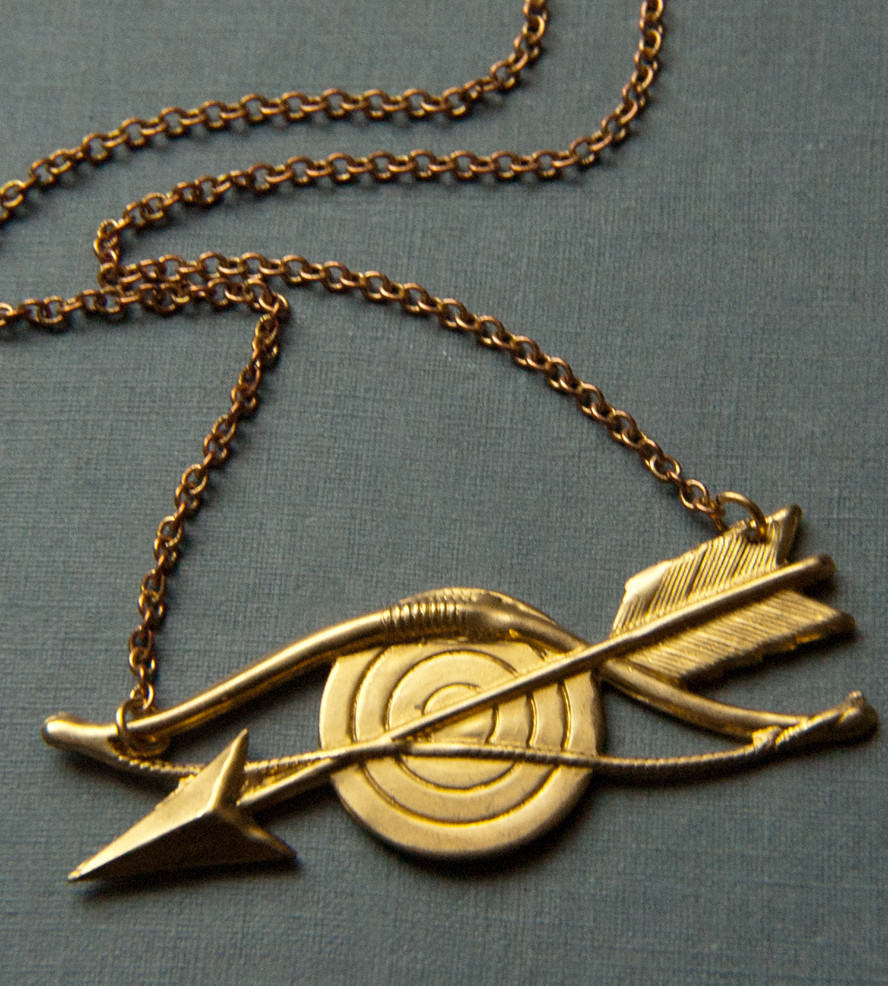 Bow And Arrow Necklace
 Brass Bow & Arrow Necklace Jewelry Necklaces
