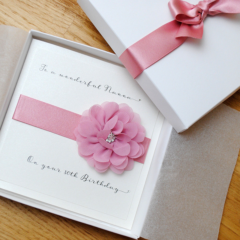 Boxed Birthday Cards
 Luxury Boxed Birthday Card Personalised for Mum Sister