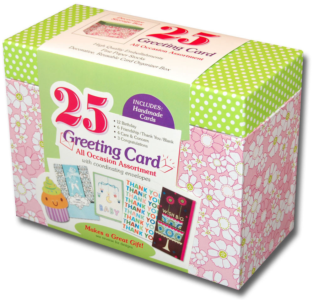 Boxed Birthday Cards
 Paper Magic Box of 25 Assorted All Occasion Embellished