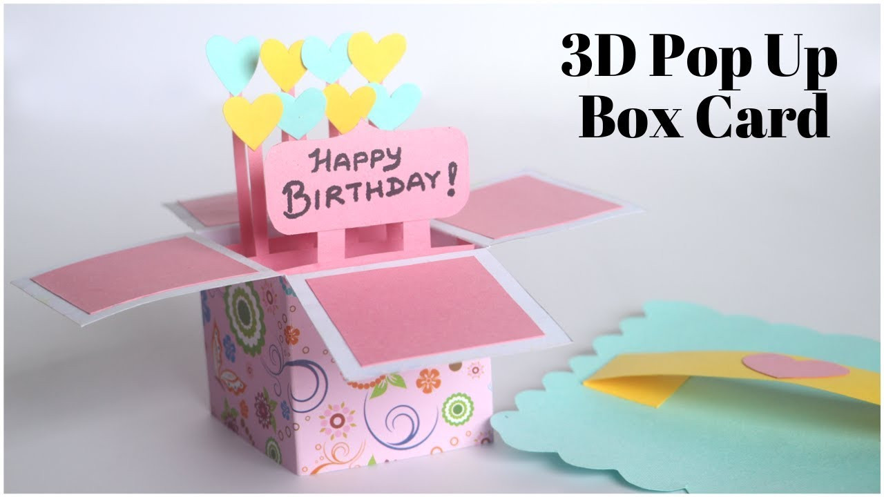 Boxed Birthday Cards
 3D Pop Up Card Birthday Card DIY