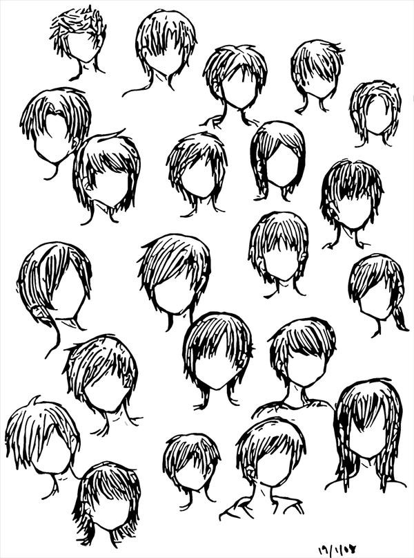 Boy Anime Hairstyle
 Boy Hairstyles by DNA lily on DeviantArt