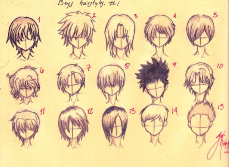 Boy Anime Hairstyle
 How to draw anime boys hair Dalia Pinterest