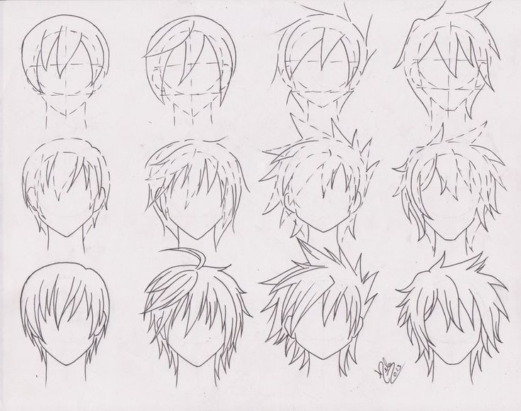 Boy Anime Hairstyle
 Practice hairstyle for Boys 01 by FutagoFude 2insROID