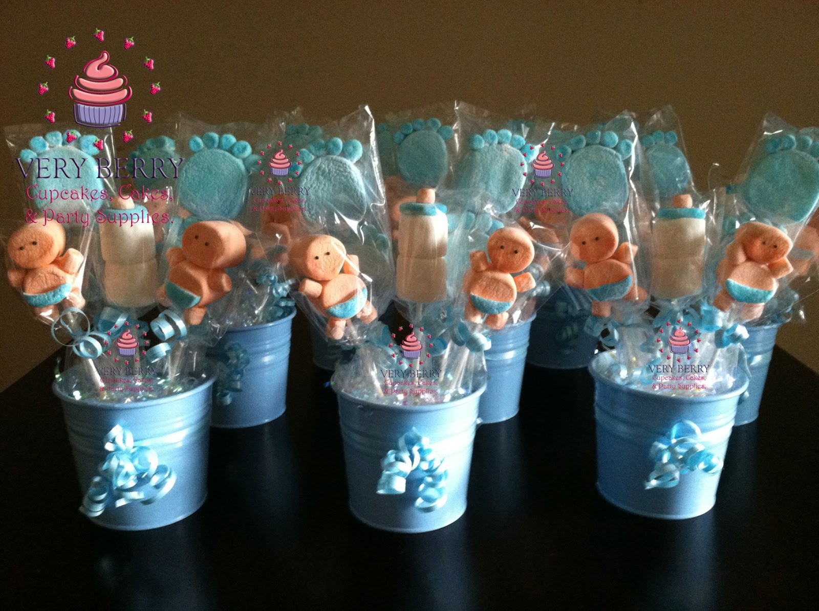 Boy Baby Shower Table Decoration Ideas
 Veryberry Cupcakes BOY BABY SHOWER MARSHMALLOW CENTERPIECES
