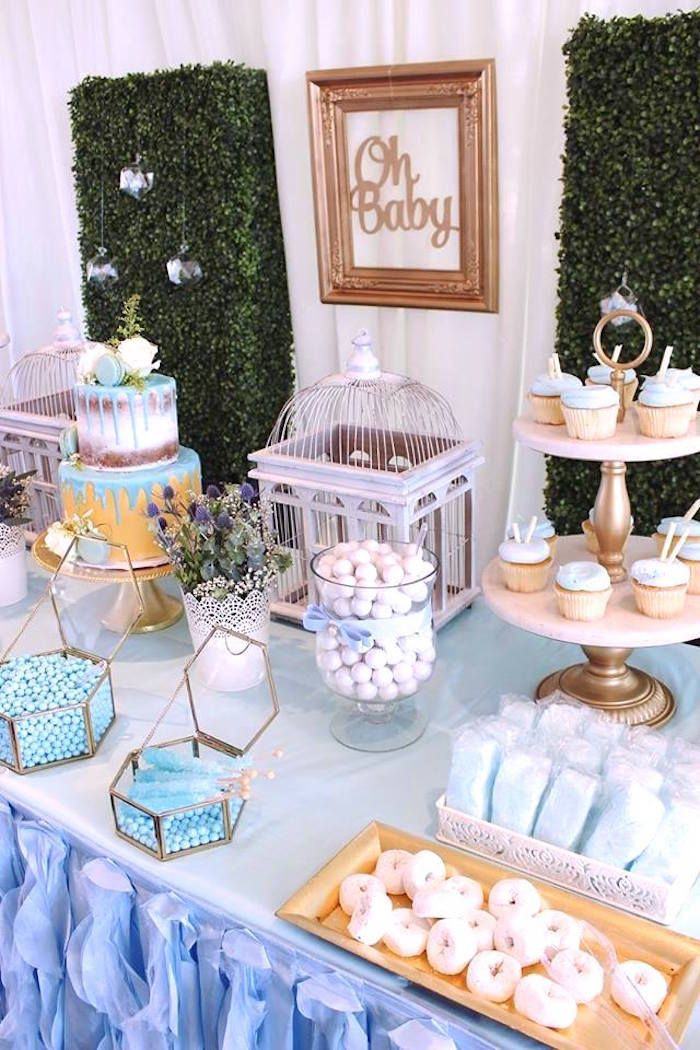 Boy Baby Shower Table Decoration Ideas
 Darling "Oh Baby" Boy Baby Shower