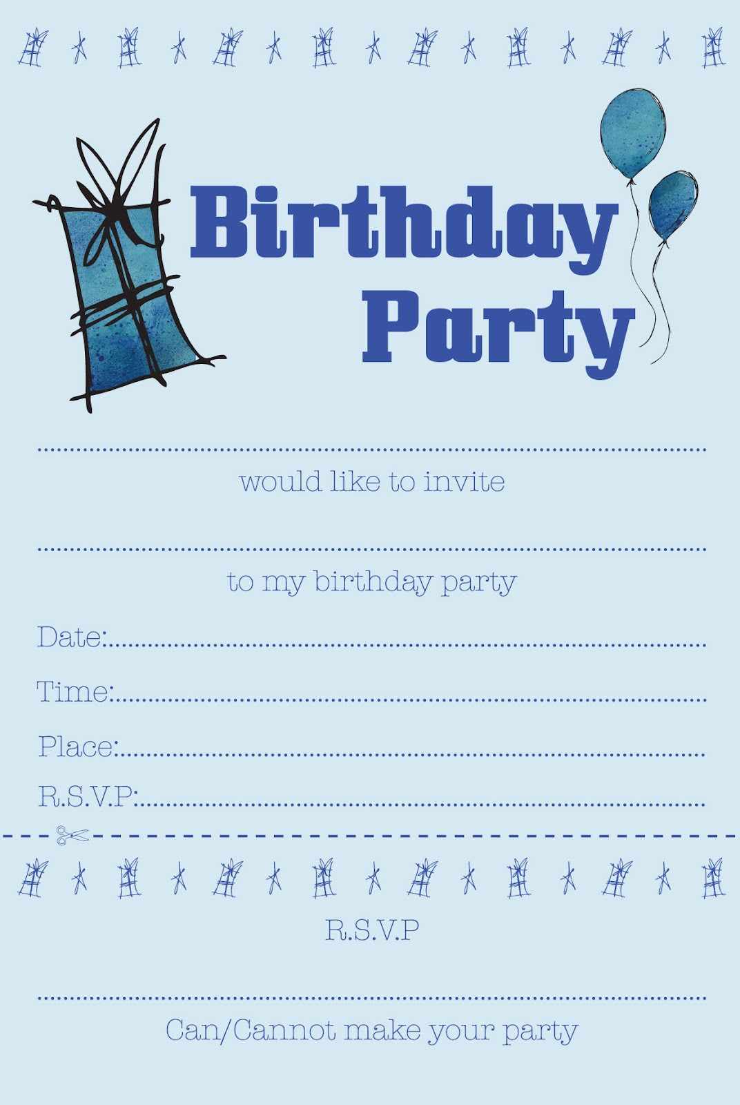 Boy Birthday Party Invitations
 Squashed Rainbows CHILDREN S PARTY INVITES