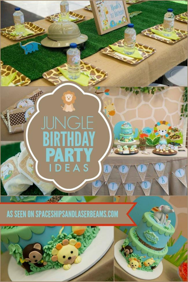 Boy Birthday Party
 19 Jungle Safari Themed Boy Party Ideas Spaceships and