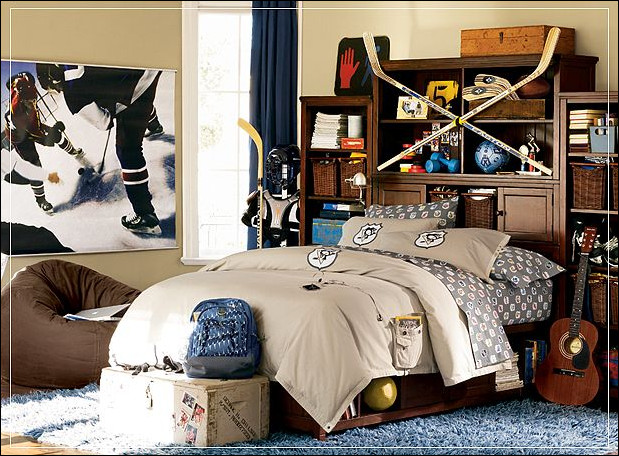 Boys Bedroom Themes
 Key Interiors by Shinay Teen Boys Sports Theme Bedrooms