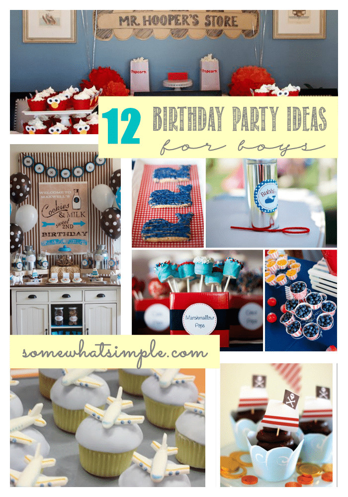 Boys Birthday Gift Ideas
 Birthday Party Ideas for Boys Somewhat Simple