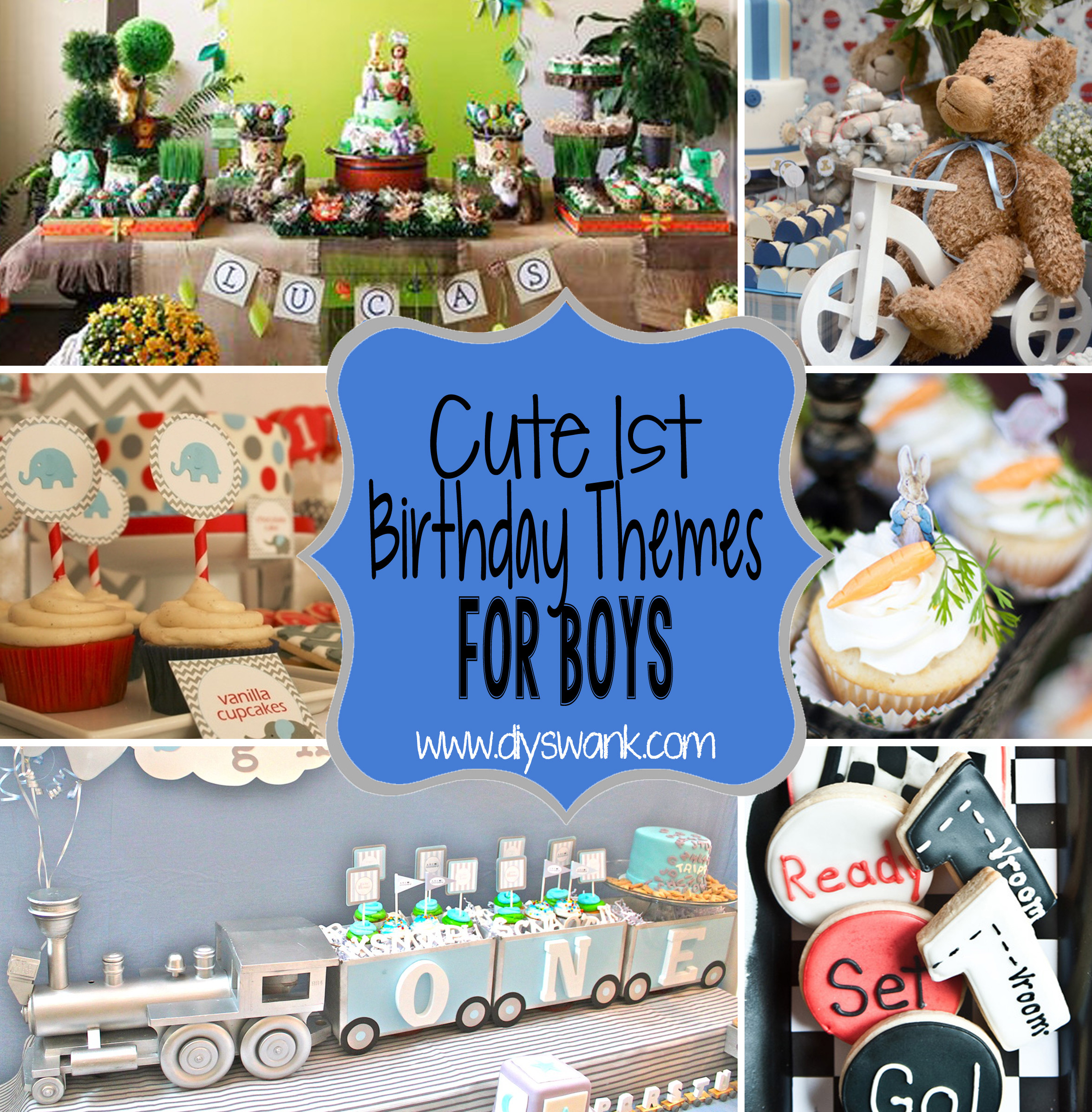 Boys Birthday Party Themes
 8 Cute Boy 1st Birthday Party Themes — DIY SWANK