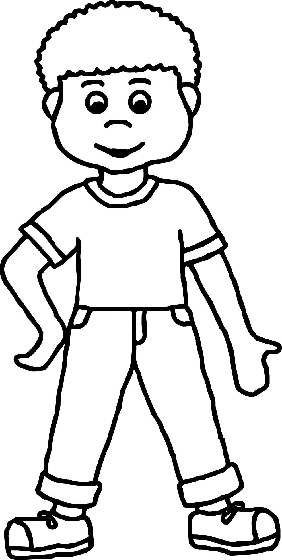 Boys Coloring Books
 People Boy Coloring Page