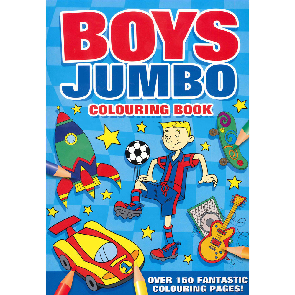 Boys Coloring Books
 Boys Jumbo Colouring Book by Alligator Books