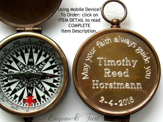 Boys Communion Gift Ideas
 Unique Confirmation Gift Personalized Custom by EngravedGifts1