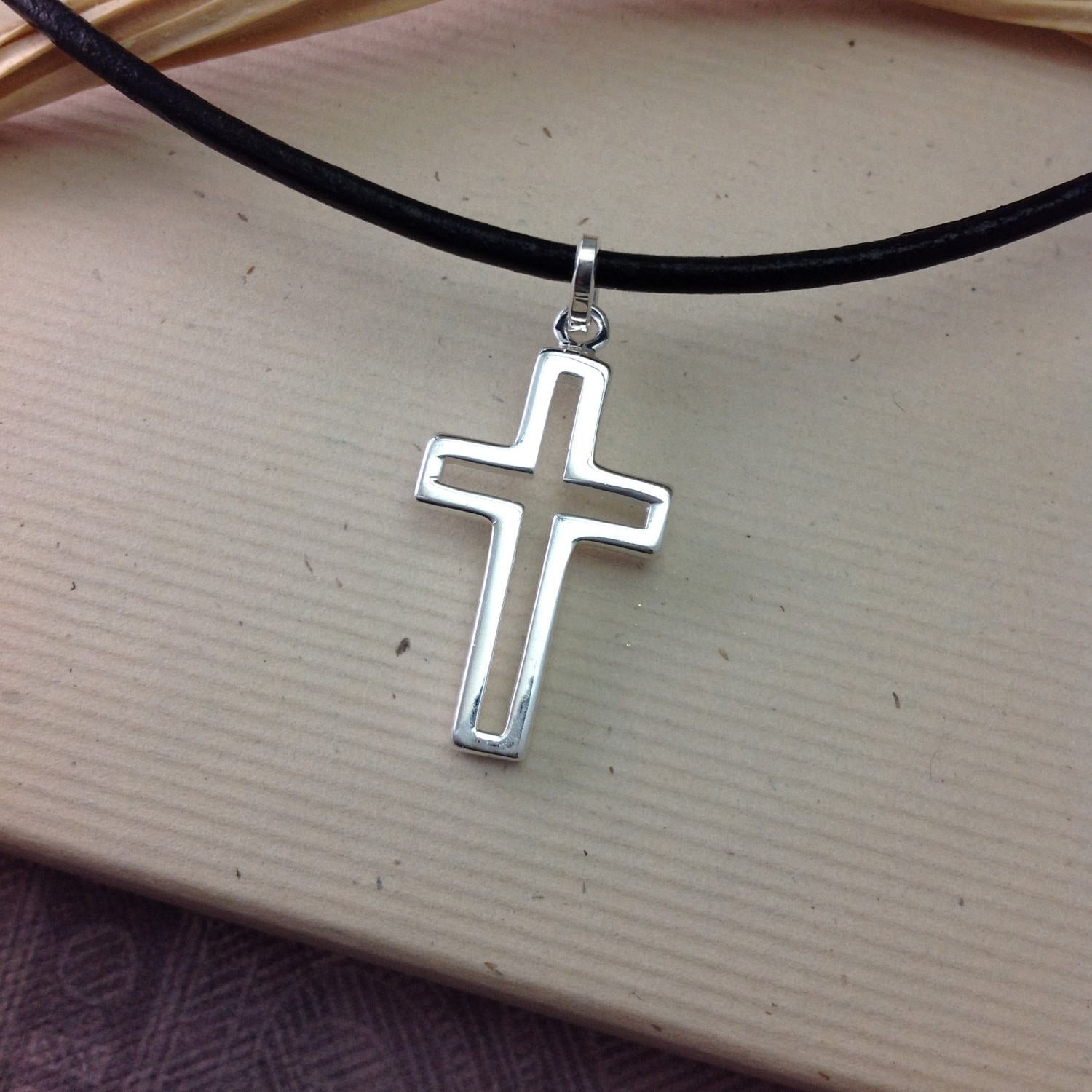 Boys Cross Necklace
 Boys confirmation t sterling silver cross necklace on