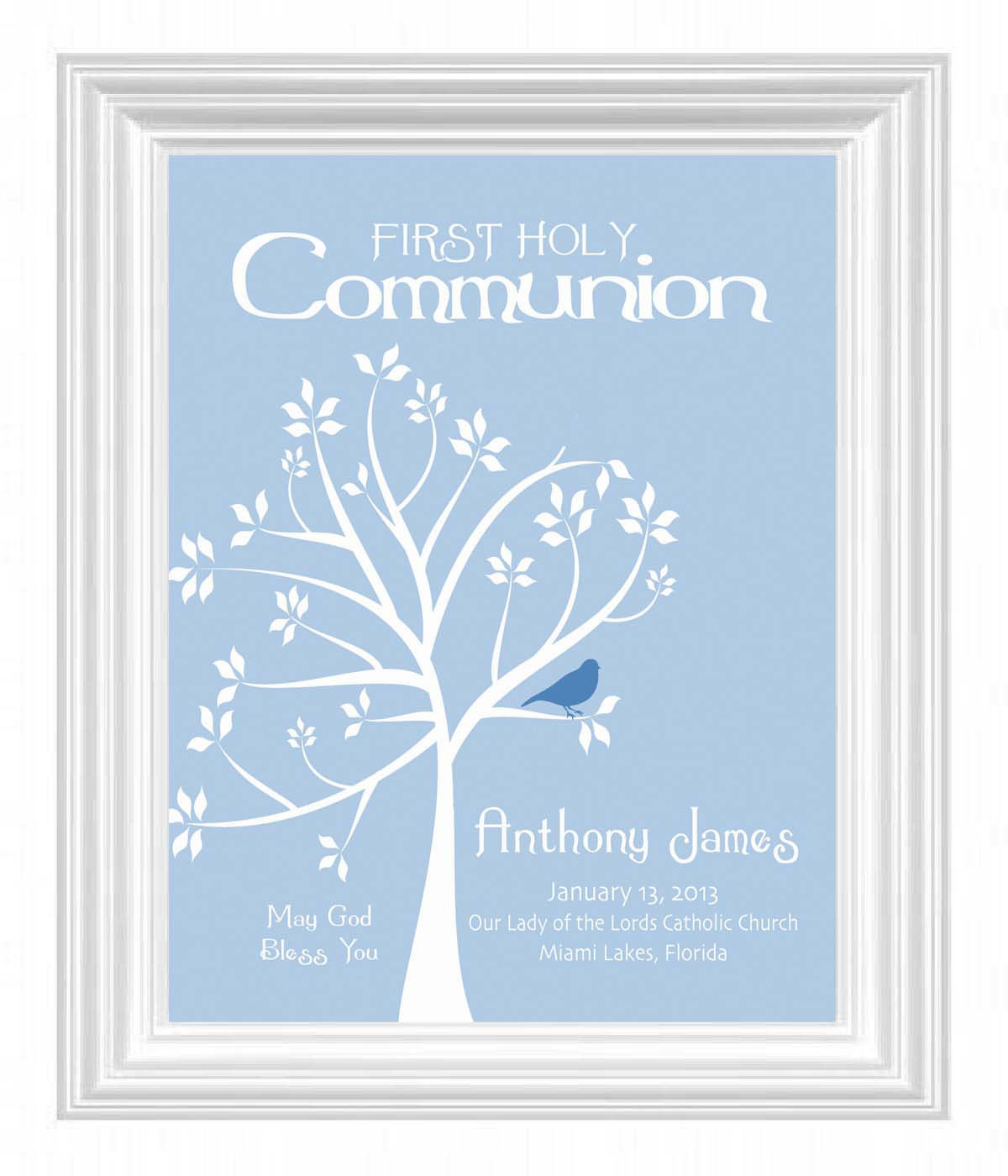 Boys First Communion Gift Ideas
 munion Personalized Gift First Holy munion Print Boys