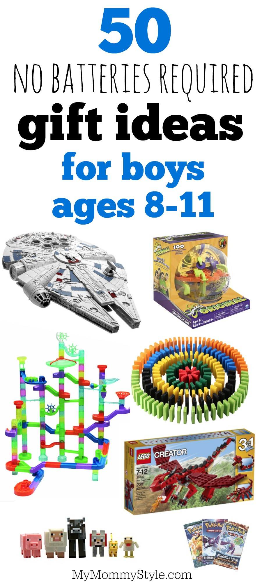Boys Gift Ideas Age 8
 50 battery free t ideas for boys ages 8 11 My Mommy Style