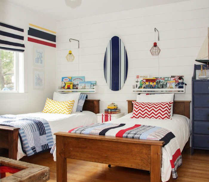 Boys Nautical Bedroom
 Our Boys Bedroom REVEAL It is finally here  The Happy