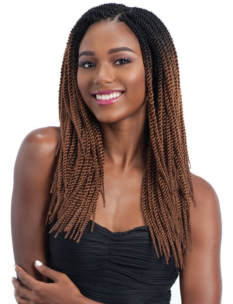 Braid Twists Hairstyle
 LARGE SENEGALESE TWIST 14" FREETRESS SYNTHETIC CROCHET
