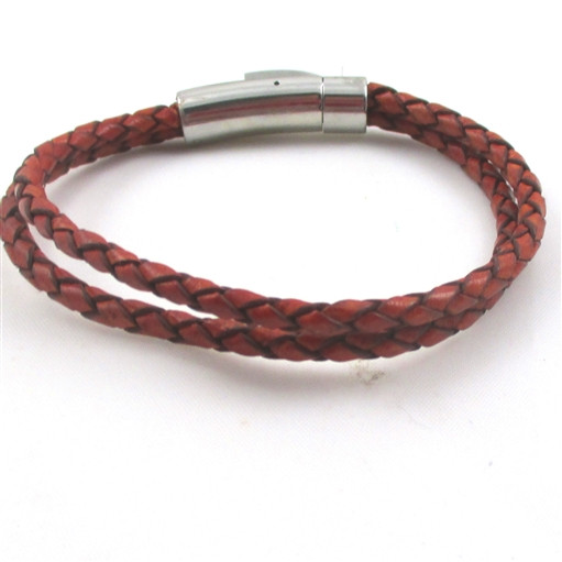 Braided Anklet
 Red Braided Leather Anklet