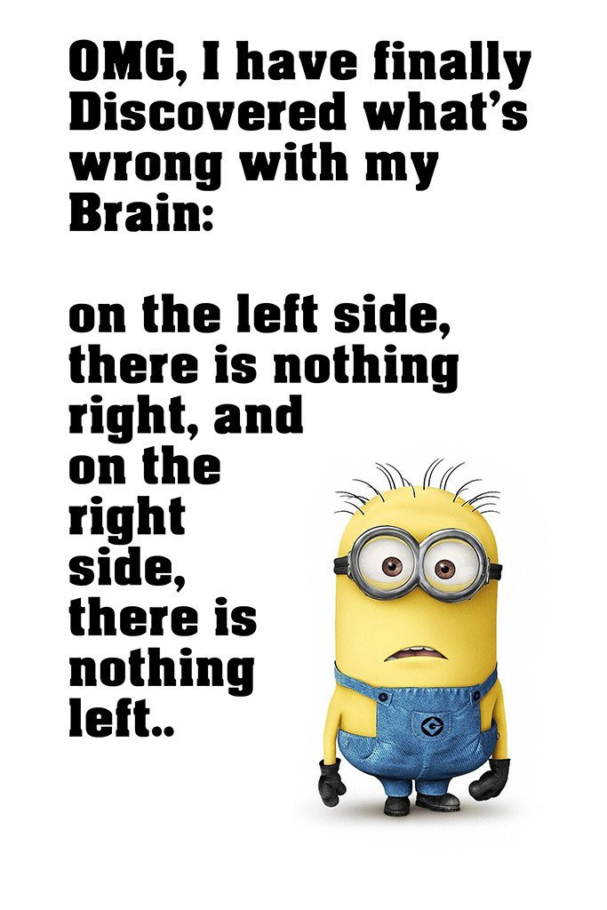 Brain Quotes Funny
 Minion Quotes Brain Funny Motivational Poster – My Hot Posters