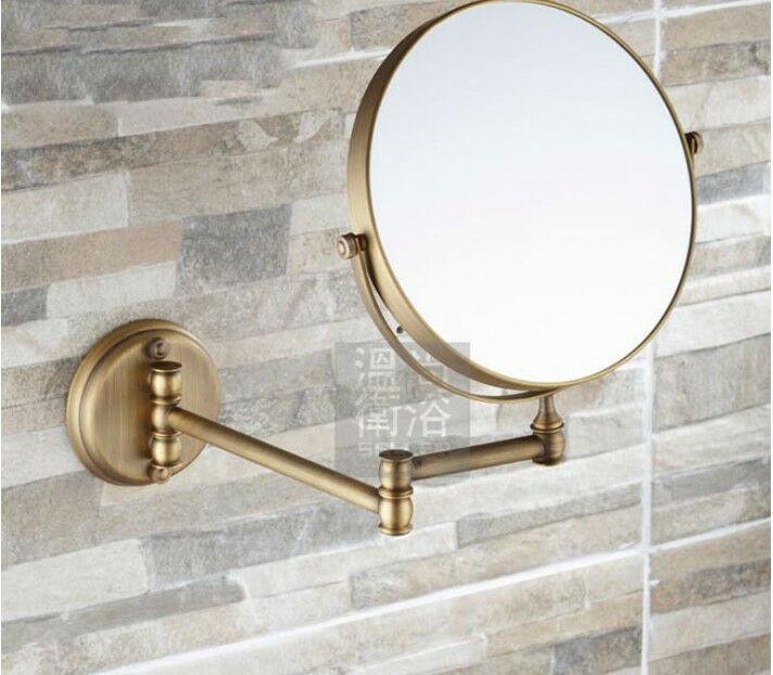 Brass Bathroom Mirror
 NEW Antique Brass Wall Mounted Bathroom Dual Side
