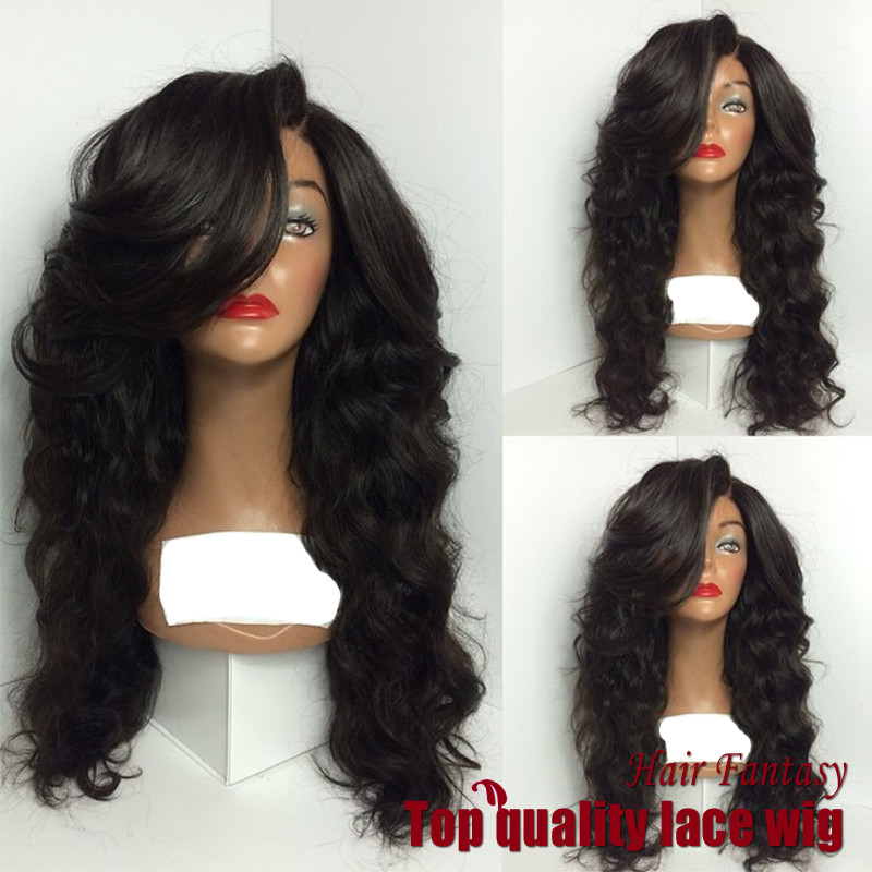 Brazilian Lace Front Wigs With Baby Hair
 Cheap New Fashion Brazilian Super Wave Wigs Synthetic Lace