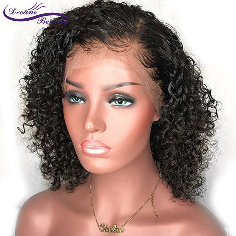 Brazilian Lace Front Wigs With Baby Hair
 Curly Wig Brazilian Lace Front Human Hair Wigs With Baby