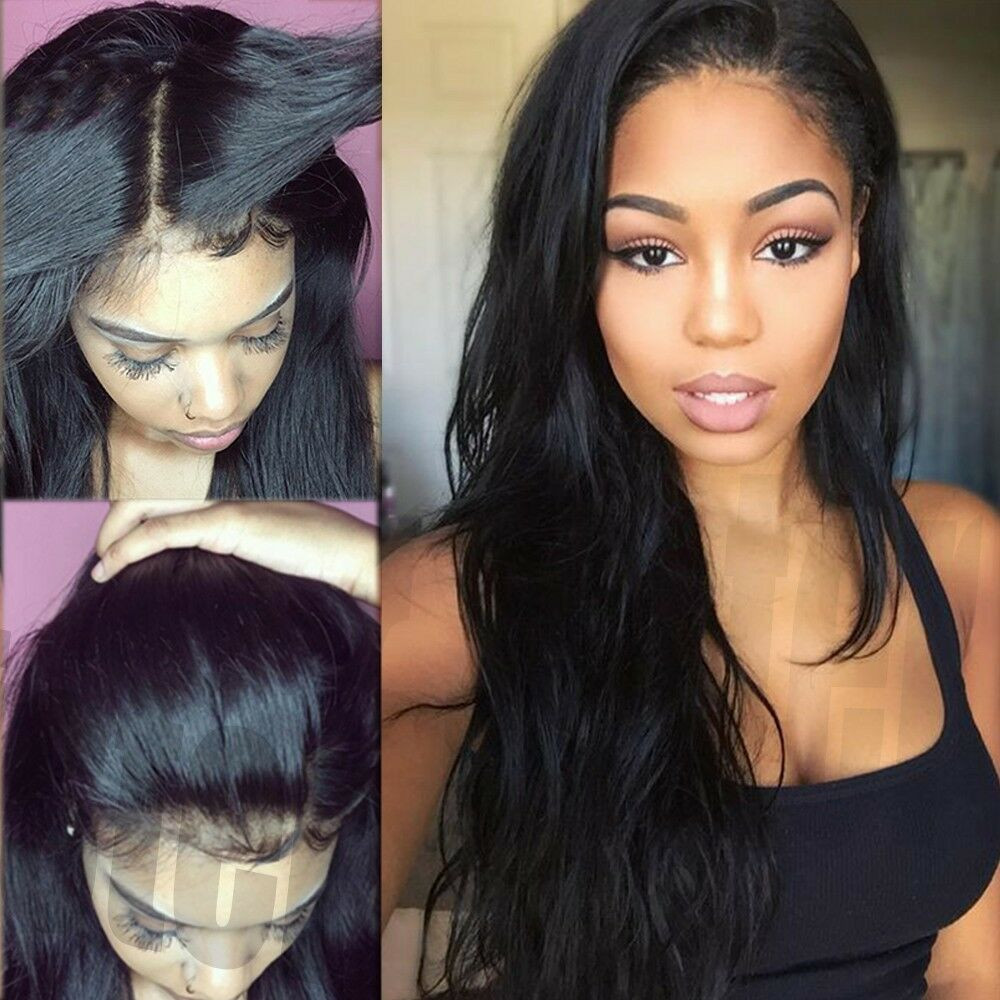 Brazilian Lace Front Wigs With Baby Hair
 Real Thick Brazilian Human Hair Silk Full Lace Lace
