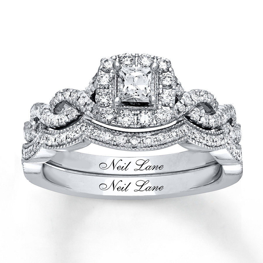Bridal Diamond Ring Sets
 Neil Lane Bridal Set 7 8 ct tw Diamonds 14K White Gold