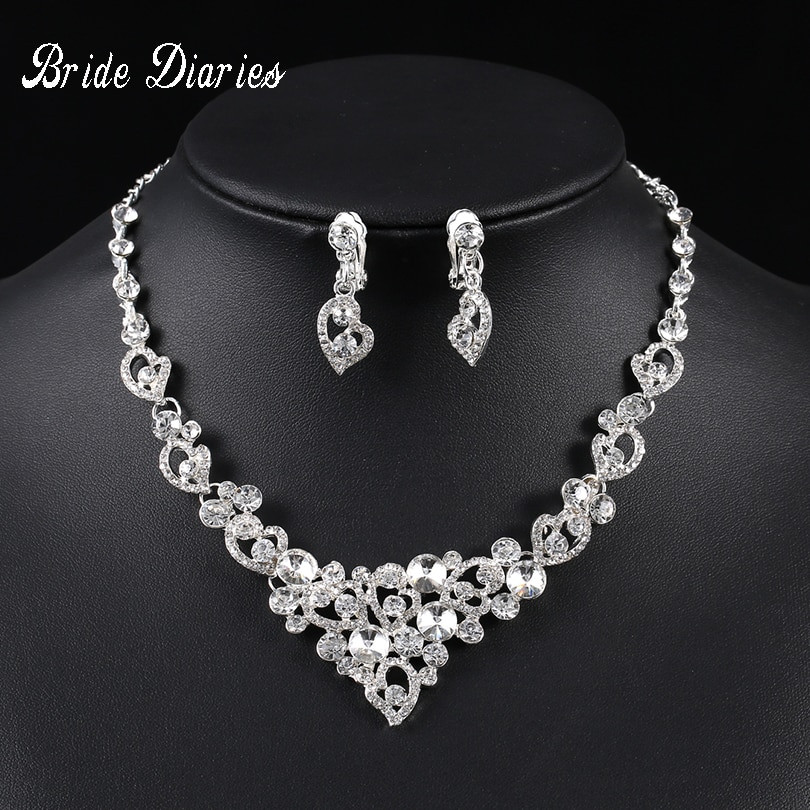 Bridal Party Jewelry Sets
 Bride Diaries Elegant Crystal Bridal Jewelry Sets Gorgeous