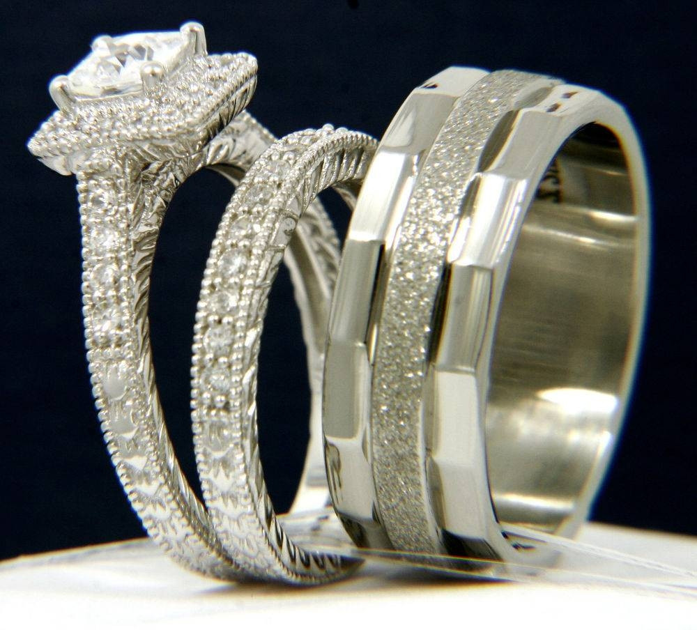 Bride And Groom Wedding Ring Sets
 15 Best of Wedding Rings For Bride And Groom Sets