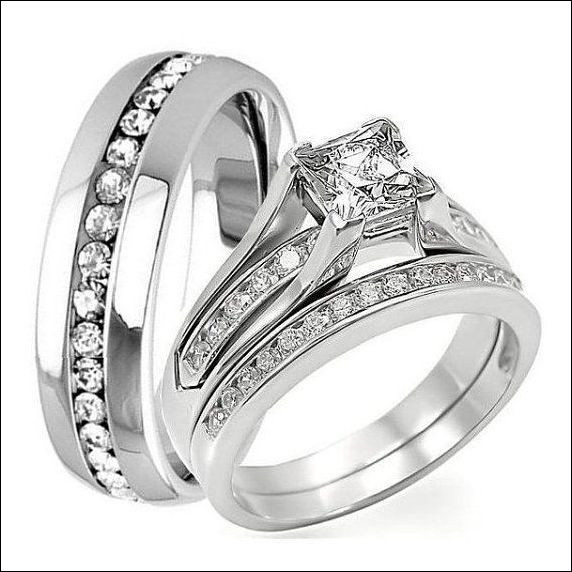 Bride And Groom Wedding Ring Sets
 bride and groom wedding ring sets 37 Best Inspiration