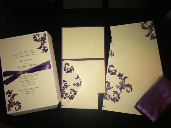 Brides Wedding Invitation Kits
 pleted Bride’s Invitation Kit