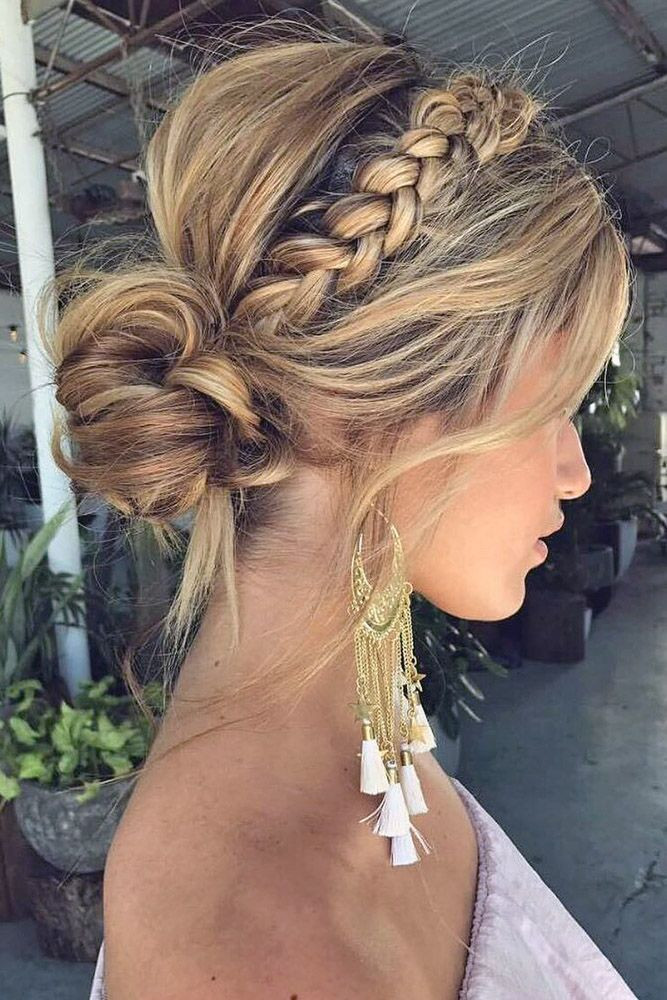 Bridesmaid Braided Hairstyles
 3616 best Wedding Hairstyles & Updos images on Pinterest