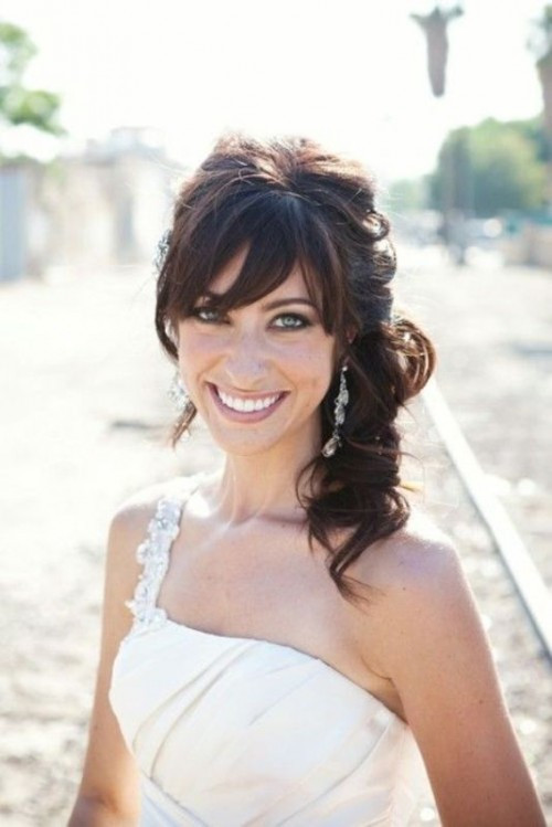 Bridesmaid Hairstyles With Bangs
 52 Chic And Pretty Wedding Hairstyles With Bangs