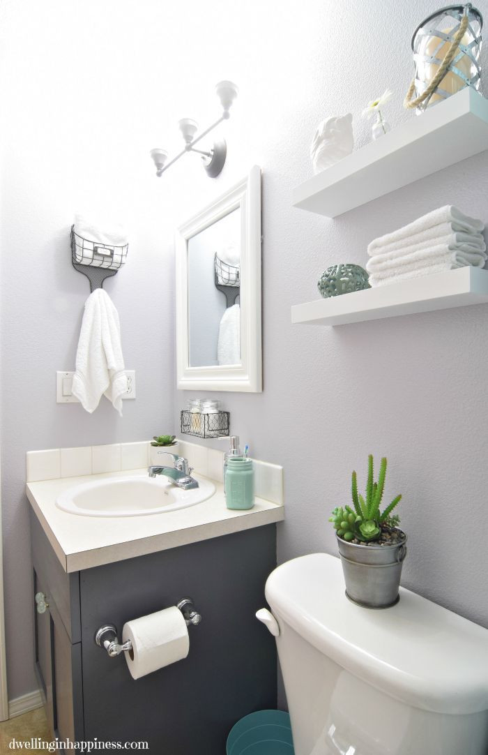 Bright Bathroom Colors
 Light & Bright Guest Bathroom Makeover The Reveal