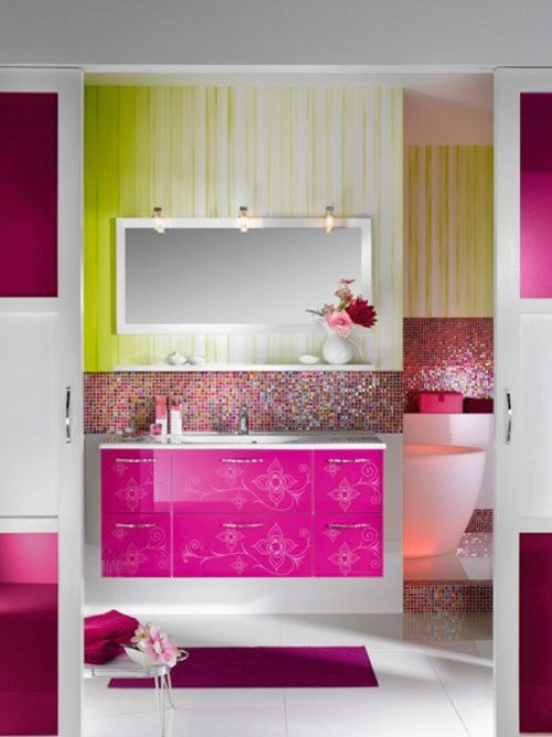 Bright Bathroom Colors
 43 Bright And Colorful Bathroom Design Ideas DigsDigs