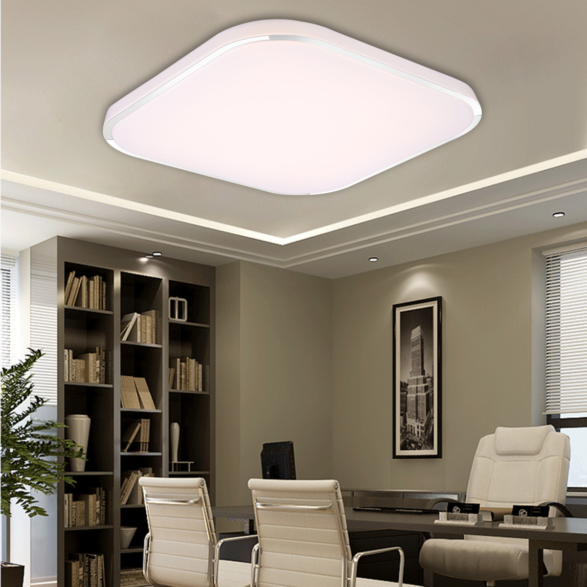 Bright Kitchen Ceiling Lights
 Bright 36W Square LED Ceiling Down Light Recessed Wall