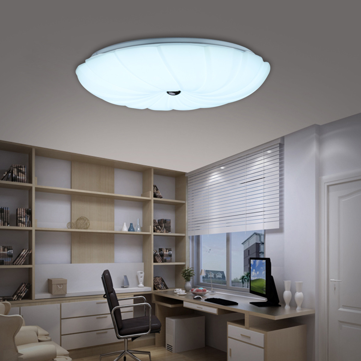 Bright Kitchen Ceiling Lights
 UK Bright 24W Round Dimmable LED Ceiling Down Light Flush