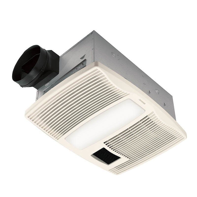 Broan Bathroom Exhaust Fan Light
 Broan QTX110HL White Ultra Silent Bathroom Exhaust Fan