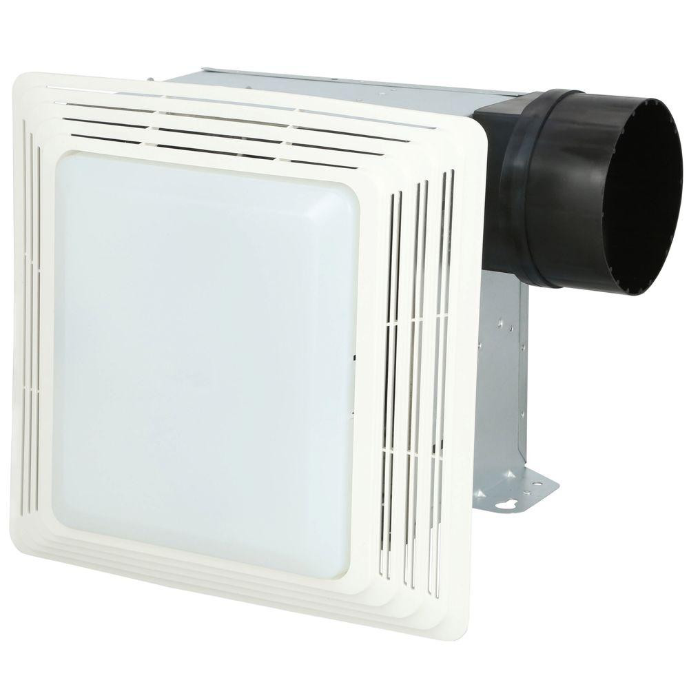 Broan Bathroom Exhaust Fan Light
 Broan 50 CFM Ceiling Bathroom Exhaust Fan with Light 678