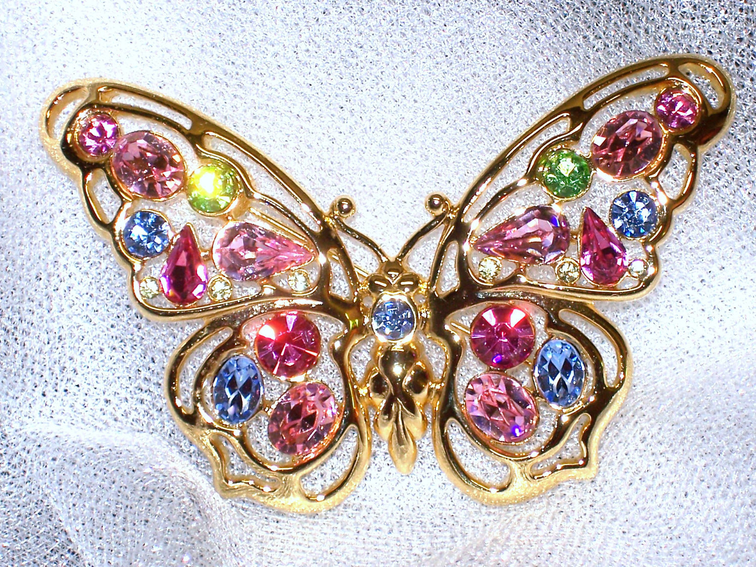 Brooch Pins
 Vintage Butterfly Brooch Rhinestone Pin Nolan Miller Vintage