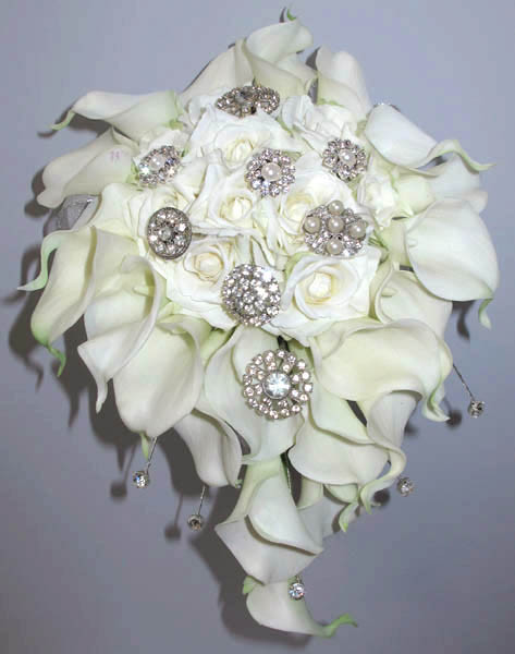 Brooches Boutonniere
 DSBQ107 Calla Lily Brooch Bouquet & Boutonniere