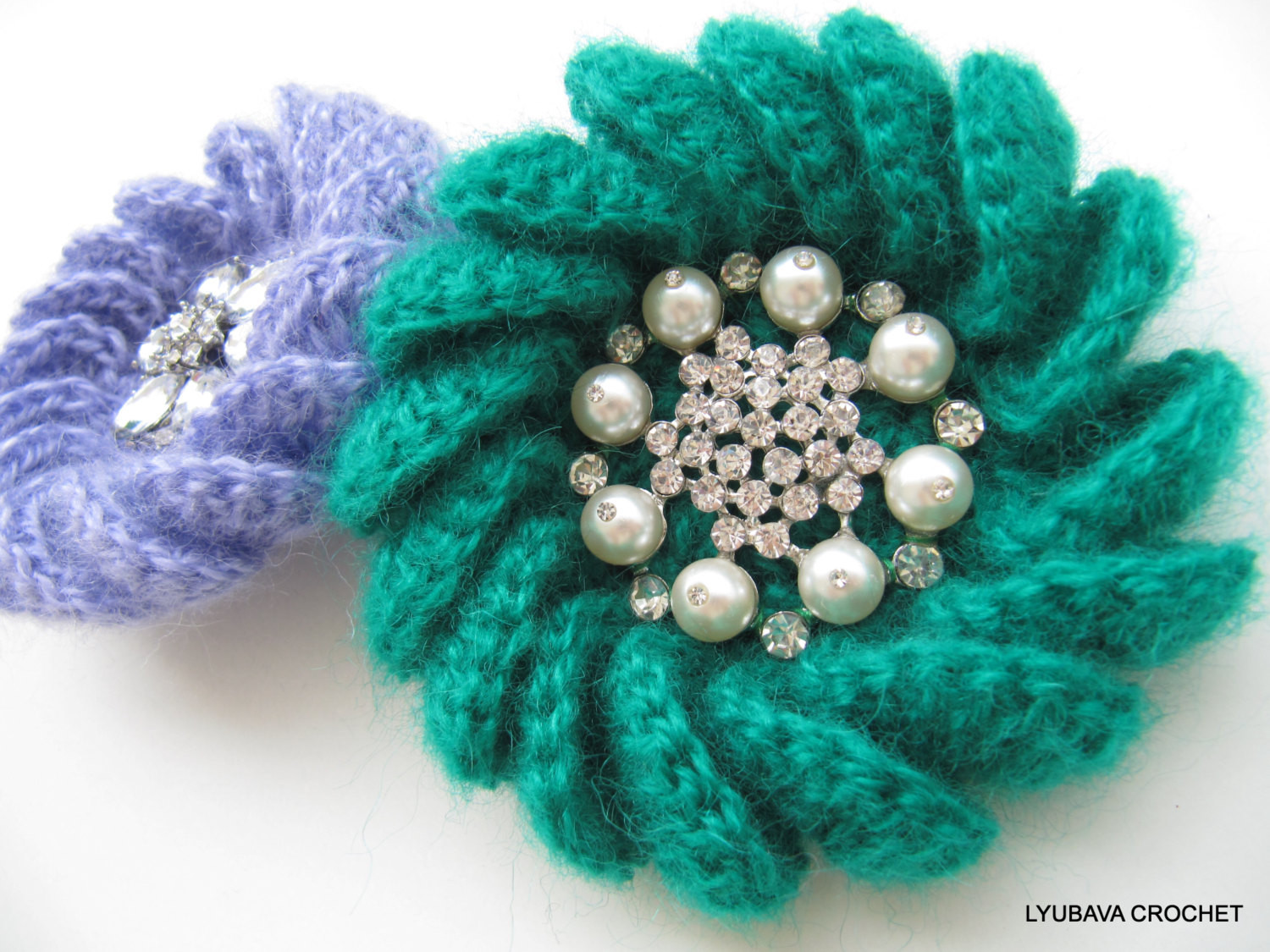 Brooches Crochet
 Crochet PATTERN Crochet Brooch Pattern Mohair Flower Brooch