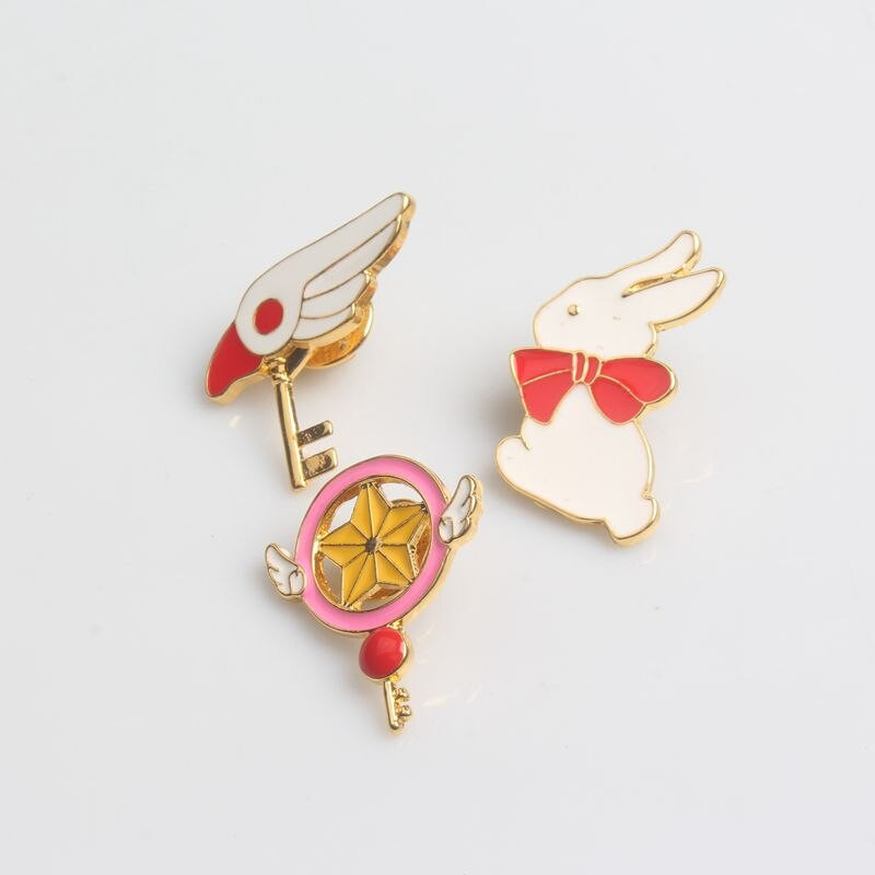 Brooches Cute
 Anime Cartoon Sailor Moon Brooch Cute Enamel Rabbit Key