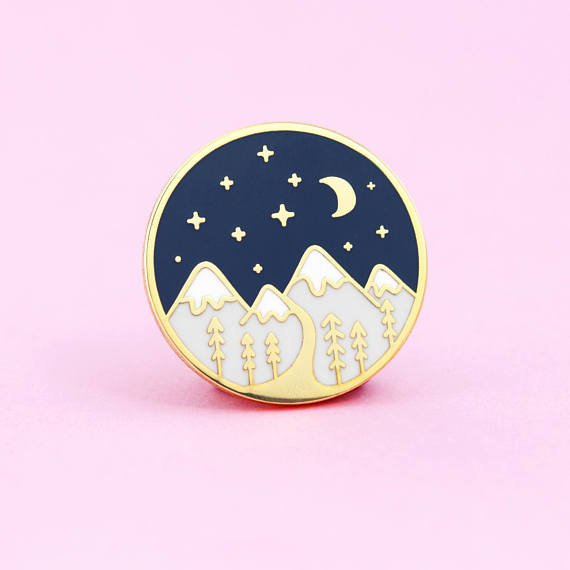 Brooches Cute
 Mountain Pin Cute Enamel Pin for Jackets and Backpacks