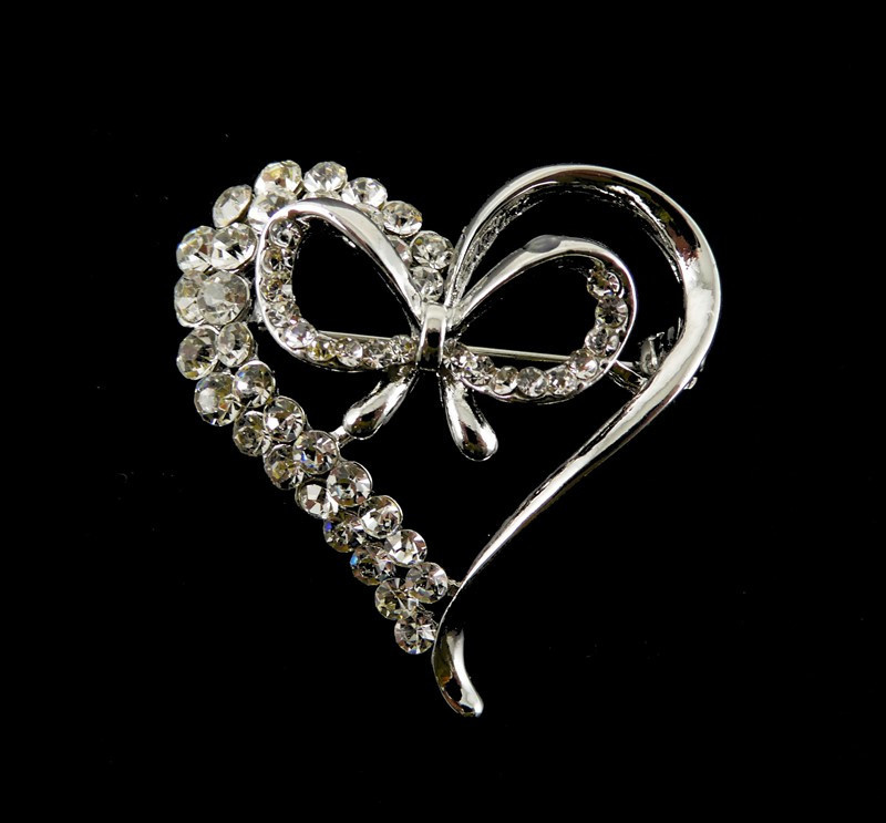 Brooches Heart
 Wholesale Heart Brooch on Jewellery World