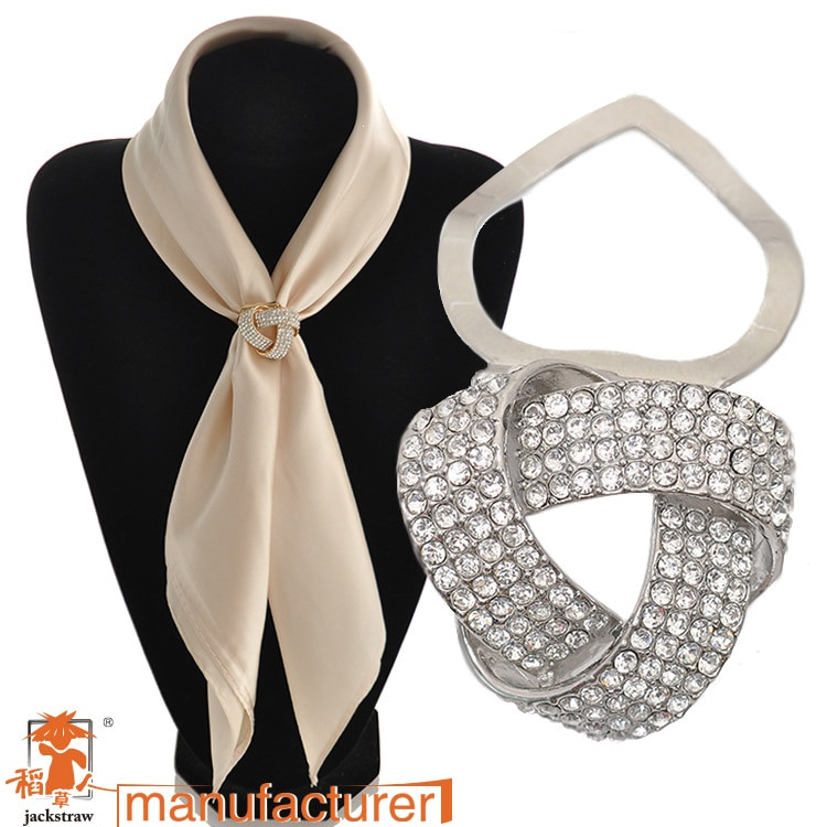 Brooches Scarf
 Hot design Fashion silver alloy scarf brooches buckle
