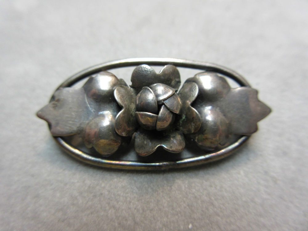 Brooches Silver
 Vintage Raffaelle Sterling Silver Flower Brooch Pin
